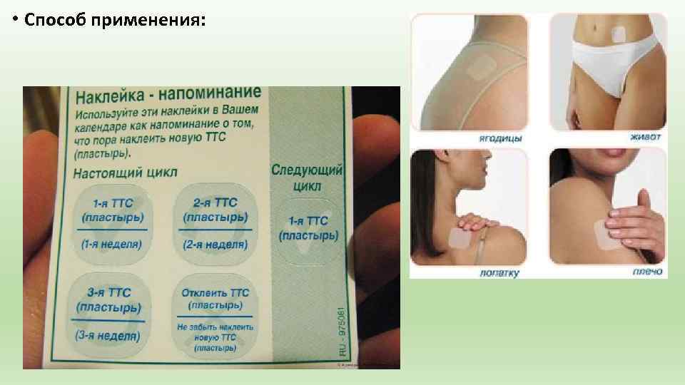  • Способ применения: 