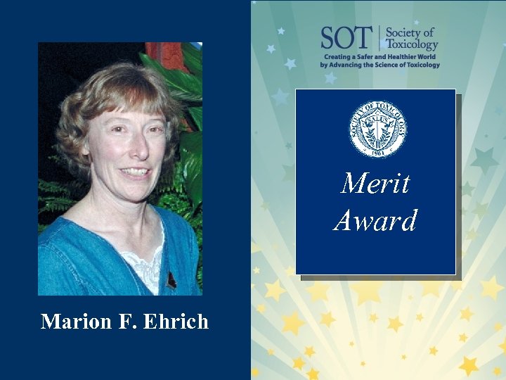 Merit Award Marion F. Ehrich 