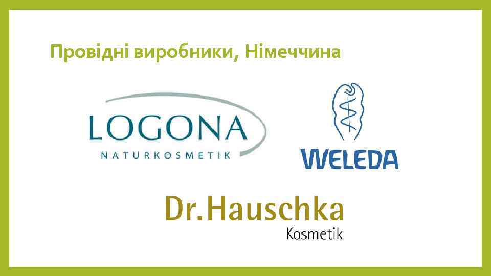 Провідні виробники, Німеччина 