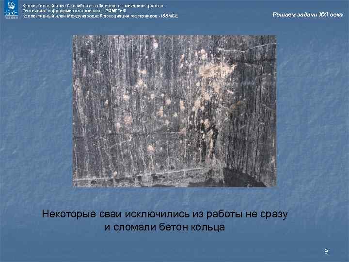 Коллективный член Российского общества по механике грунтов, Геотехнике и фундаментостроению – РОМГГи. Ф Коллективный