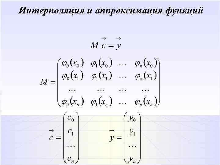 Составить интерполяционный многочлен лагранжа расчет провести в ms excel