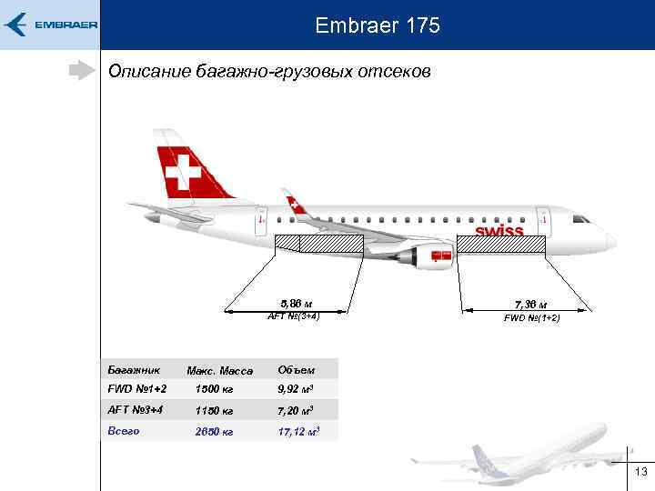 Embraer emb 175 схема салона