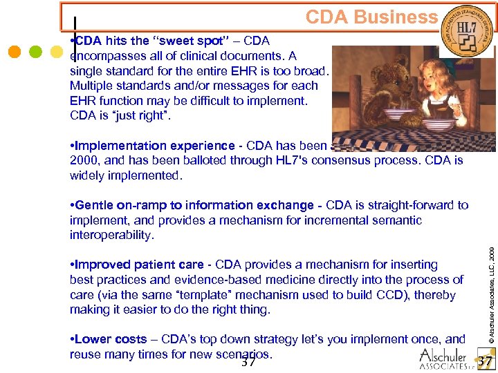 CDA Business Case • CDA hits the “sweet spot” – CDA encompasses all of