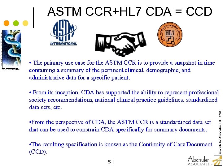 ASTM CCR+HL 7 CDA = CCD • The primary use case for the ASTM