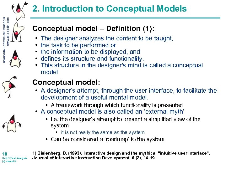 www. site. uottawa. ca/~elsaddik www. el-saddik. com 2. Introduction to Conceptual Models Conceptual model