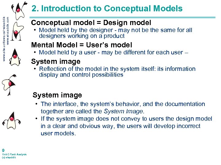 www. site. uottawa. ca/~elsaddik www. el-saddik. com 2. Introduction to Conceptual Models Conceptual model