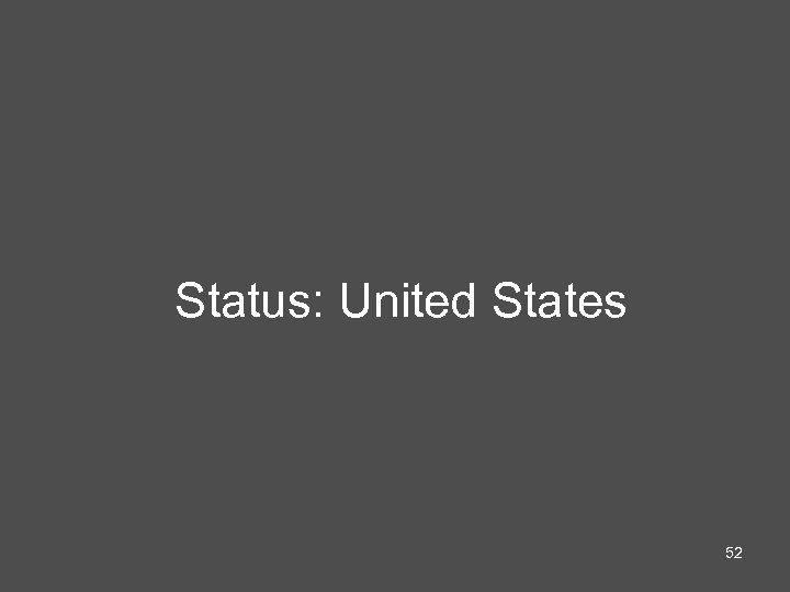 Status: United States 52 