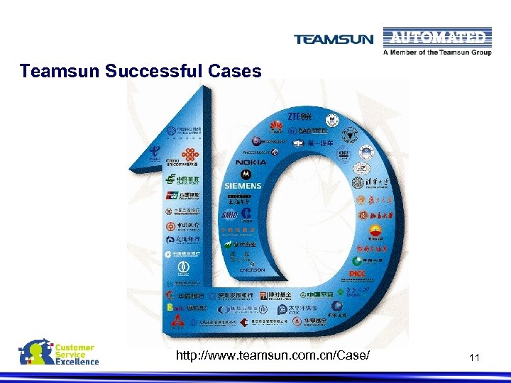 Teamsun Successful Cases http: //www. teamsun. com. cn/Case/ 11 