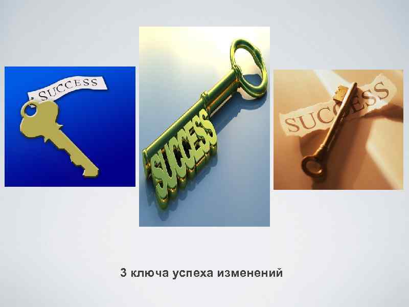 3 ключа успеха изменений 
