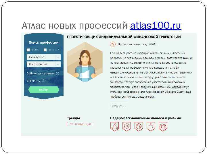 Атлас новых профессий atlas 100. ru 