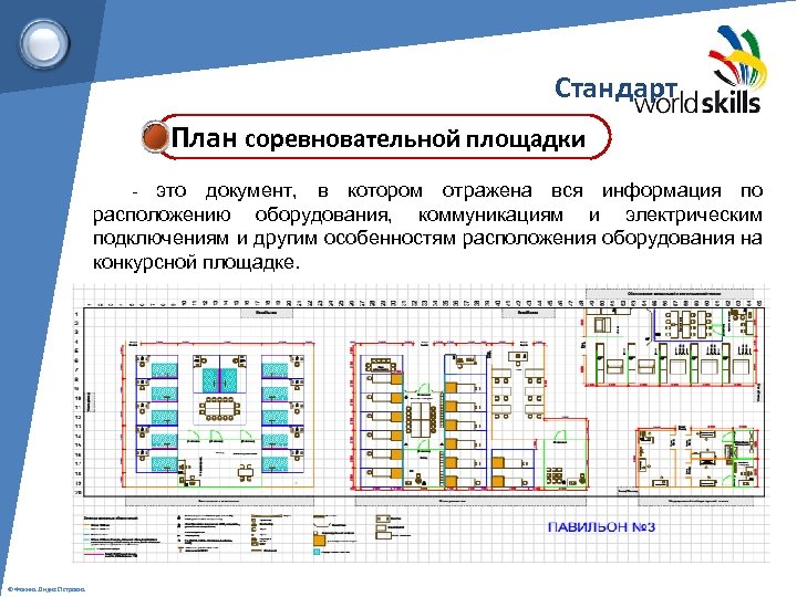 Стандарт План соревновательной площадки это документ, в котором отражена вся информация по расположению оборудования,