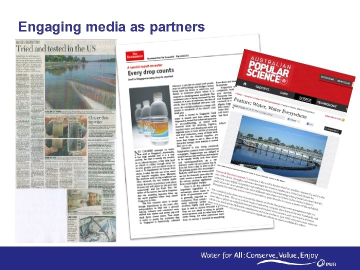 Engaging media as partners 12 