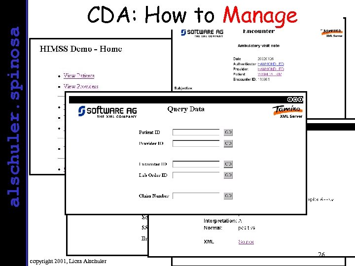 alschuler. spinosa CDA: How to Manage copyright 2001, Liora Alschuler 26 