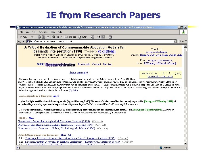 IE from Research Papers 