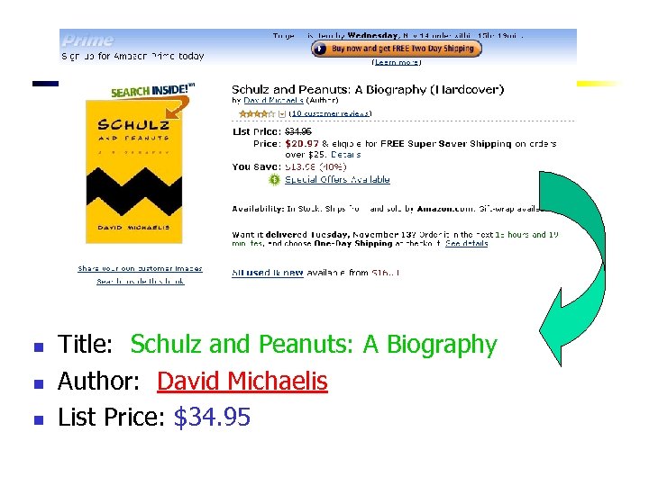 n n n Title: Schulz and Peanuts: A Biography Author: David Michaelis List Price: