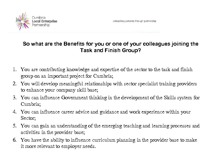 So what are the Benefits for you or one of your colleagues joining the