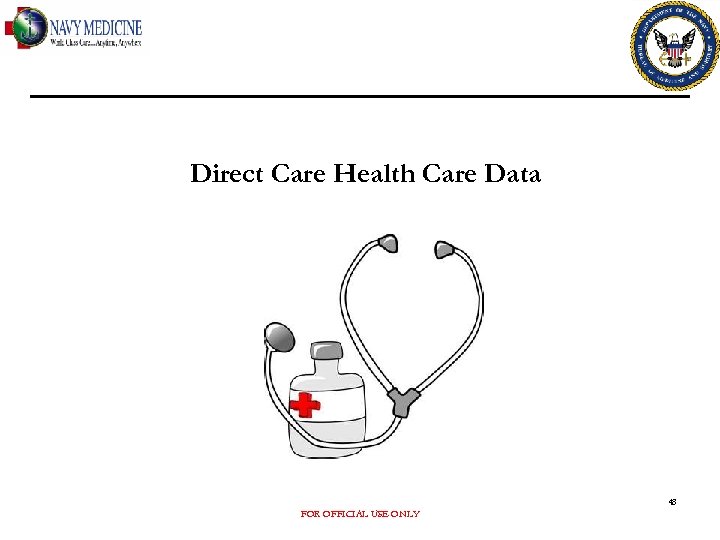 Direct Care Health Care Data 48 FOR OFFICIAL USE ONLY 