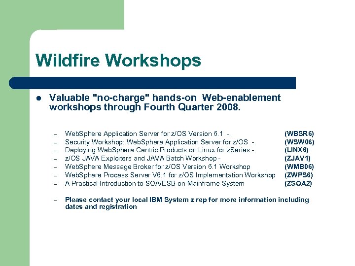 Wildfire Workshops l Valuable 