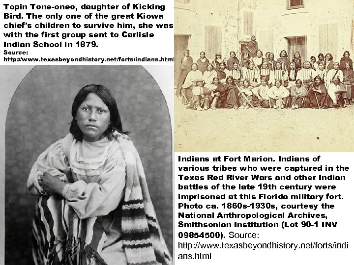 Topin Tone-oneo, daughter of Kicking Bird. The only one of the great Kiowa chief's