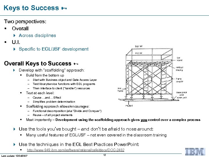 Keys to Success Two perspectives: § Overall 4 Across disciplines § U. I. 4