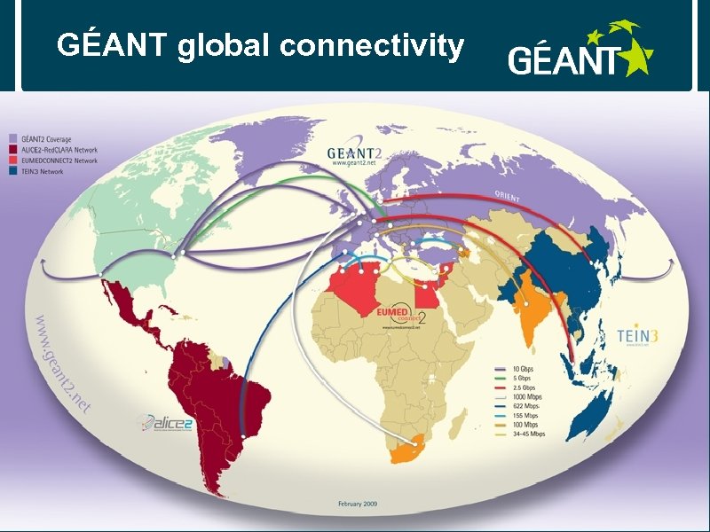 GÉANT global connectivity connect • communicate • collaborate 