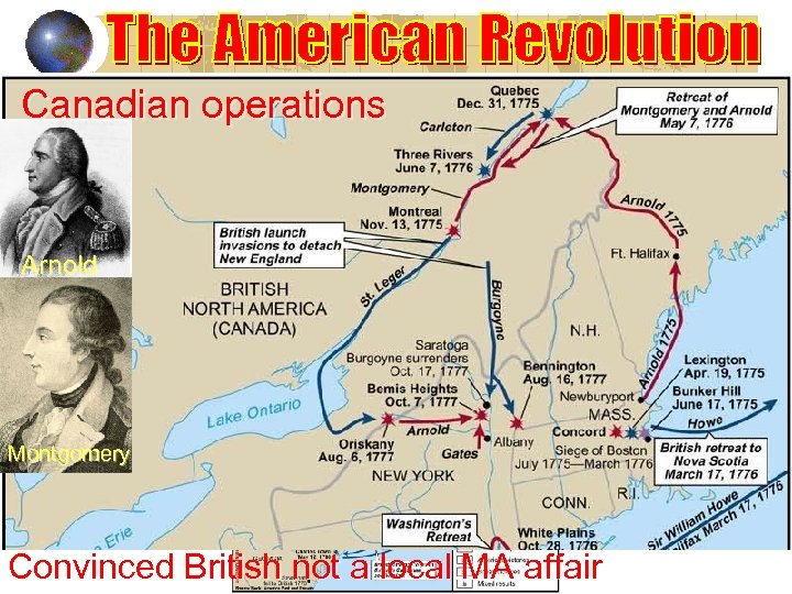Canadian operations Arnold Montgomery Convinced British not a local MA affair 