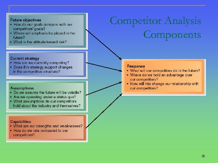 Competitor Analysis Components 29 