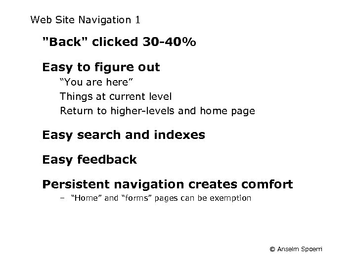 Web Site Navigation 1 