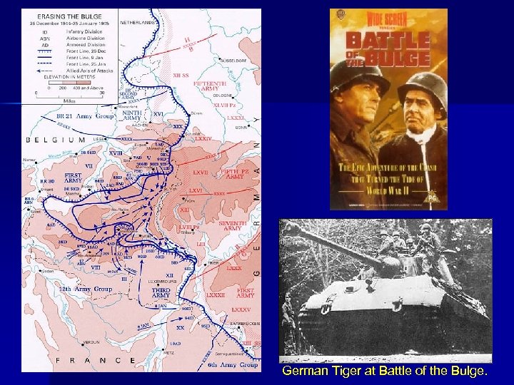 German Tiger at Battle of the Bulge. 