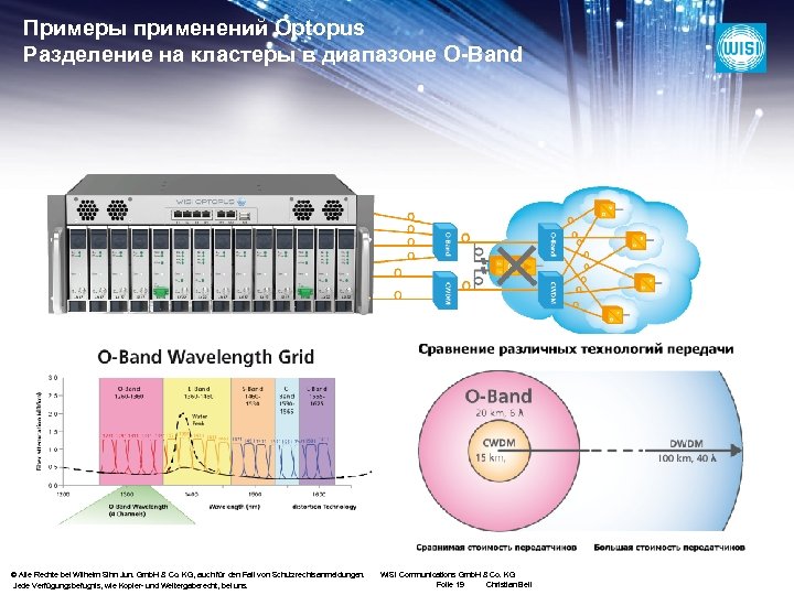 Примеры применений Optopus Разделение на кластеры в диапазоне O-Band © Alle Rechte bei Wilhelm