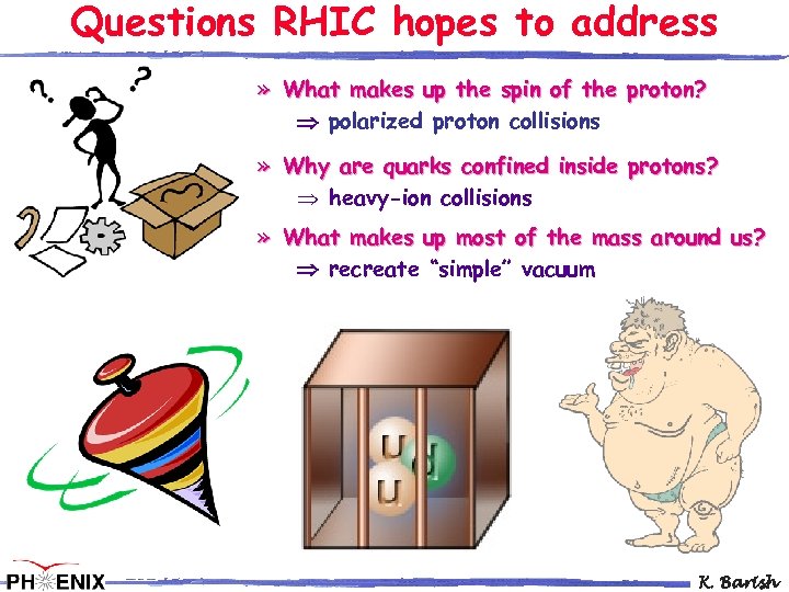 Questions RHIC hopes to address » What makes up the spin of the proton?