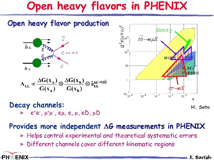 Open heavy flavors in PHENIX Open heavy flavor production direct bb e X cc