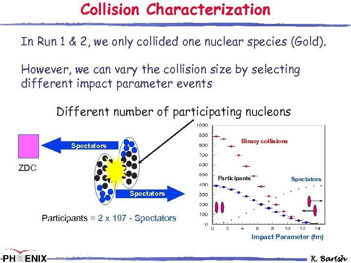 Collision Characterization In Run 1 & 2, we only collided one nuclear species (Gold).