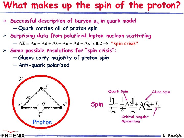 What makes up the spin of the proton? » Successful description of baryon m.