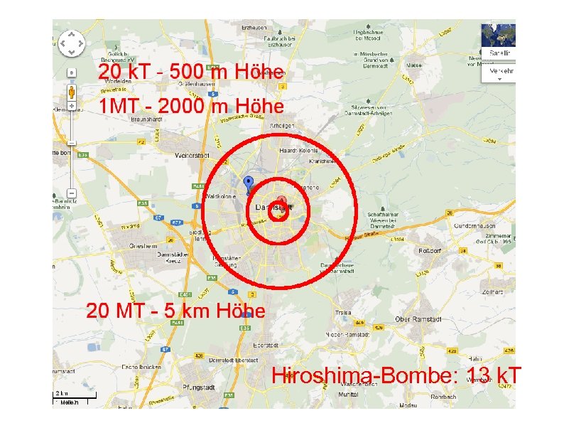 Hiroshima-Bombe: 13 k. T 