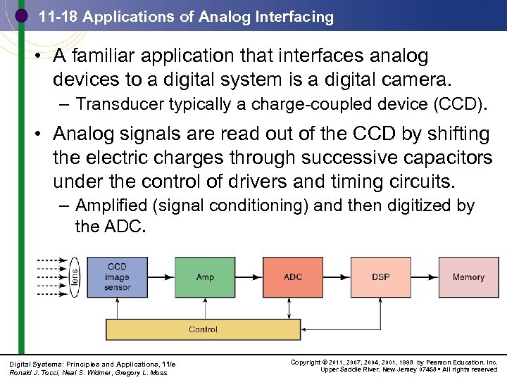 11 -18 Applications of Analog Interfacing • A familiar application that interfaces analog devices