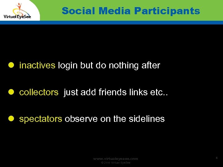 Social Media Participants inactives login but do nothing after collectors just add friends links