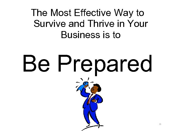 The Most Effective Way to Survive and Thrive in Your Business is to Be