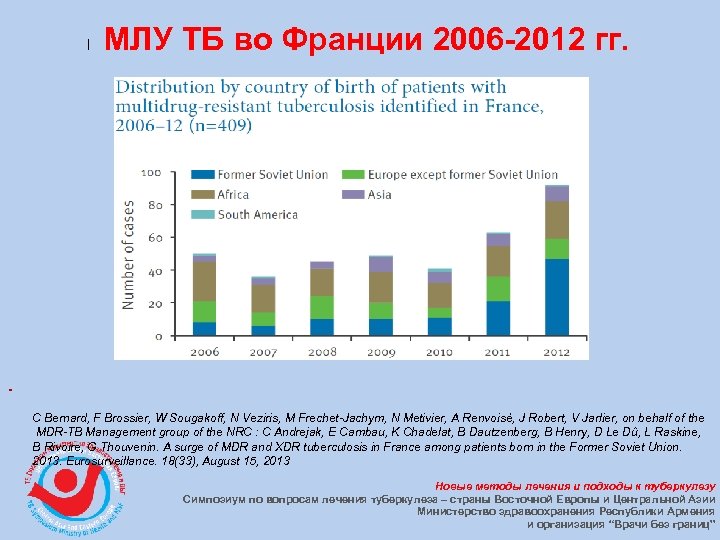 l МЛУ ТБ во Франции 2006 -2012 гг. C Bernard, F Brossier, W Sougakoff,