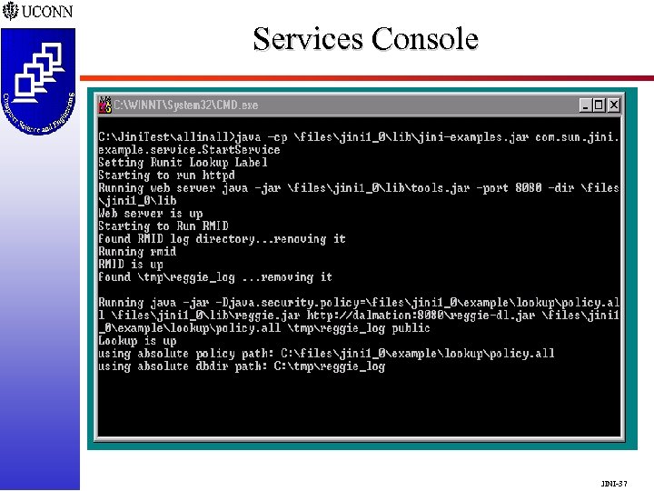 Services Console JINI-37 
