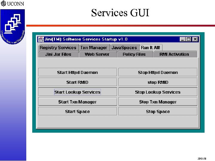 Services GUI JINI-38 