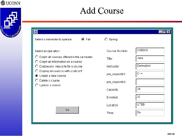 Add Course JINI-48 