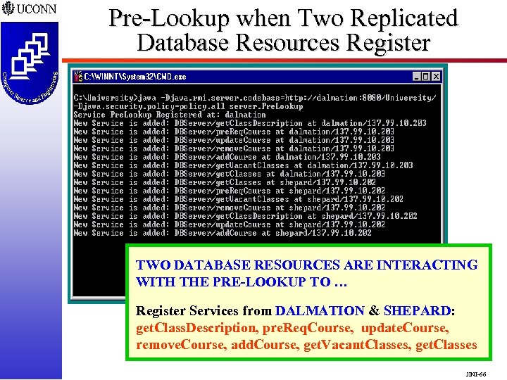 Pre-Lookup when Two Replicated Database Resources Register TWO DATABASE RESOURCES ARE INTERACTING WITH THE