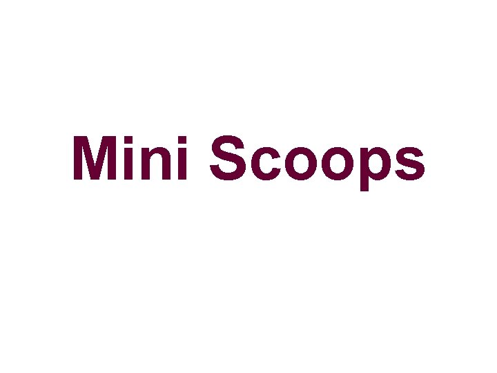Mini Scoops 