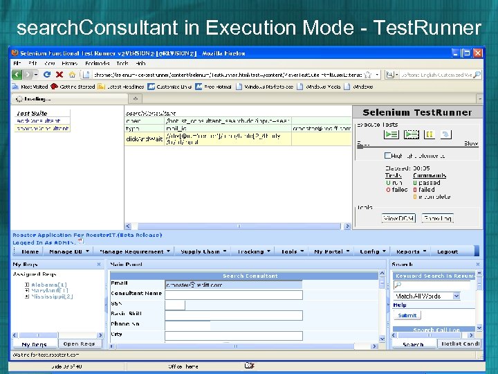 search. Consultant in Execution Mode - Test. Runner 