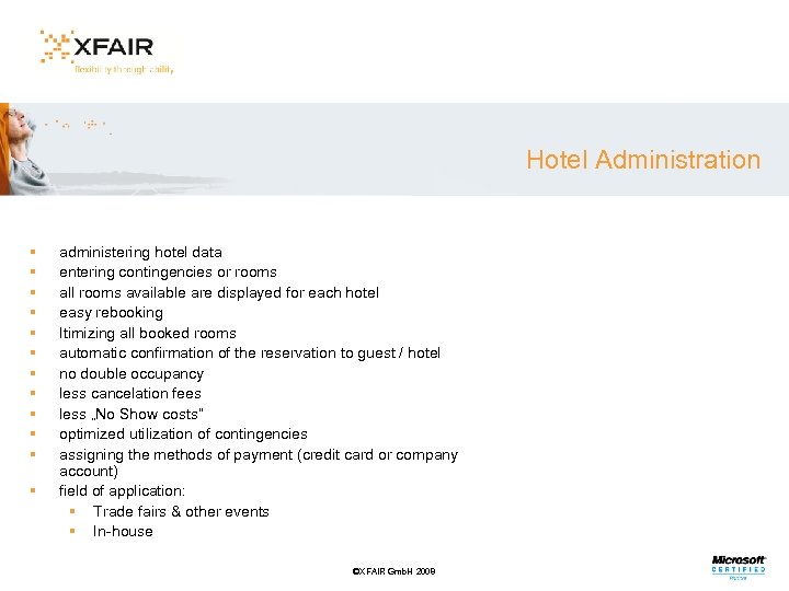 Hotel Administration § § § administering hotel data entering contingencies or rooms all rooms