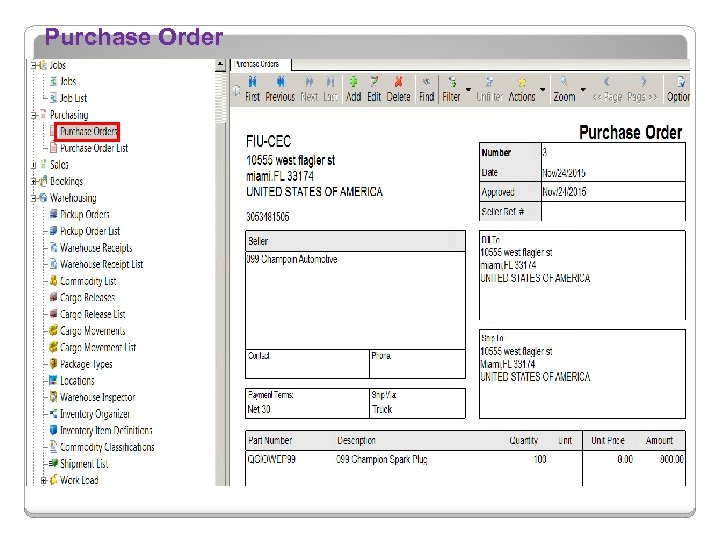 Purchase Order 