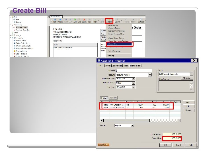 Create Bill 