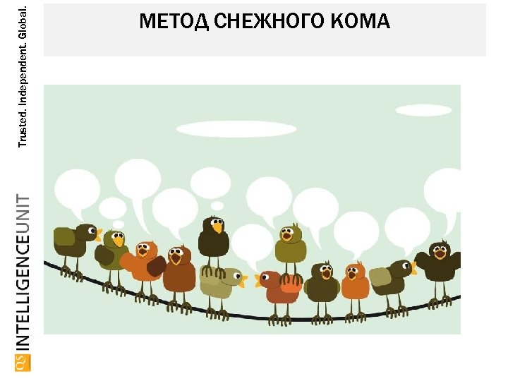 Trusted. Independent. Global. МЕТОД СНЕЖНОГО КОМА 