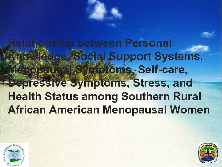 Relationship between Personal Knowledge, Social Support Systems, Menopausal Symptoms, Self-care, Depressive Symptoms, Stress, and
